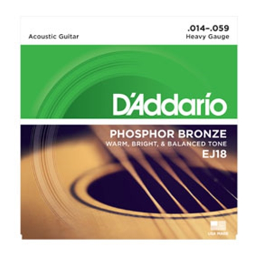 D'Addario EJ18 Heavy Gauge Acoustic Guitar Strings