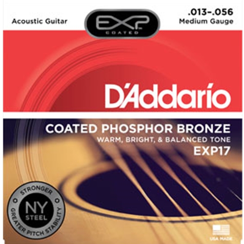 D'Addario EXP17 Coated Acoustic Guitar Strings 13-56