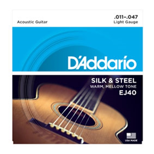 D'Addario EJ40 Guitar Strings Silk & Steel 11-47
