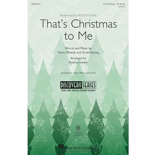 That's Christmas To Me 3-Part Mixed