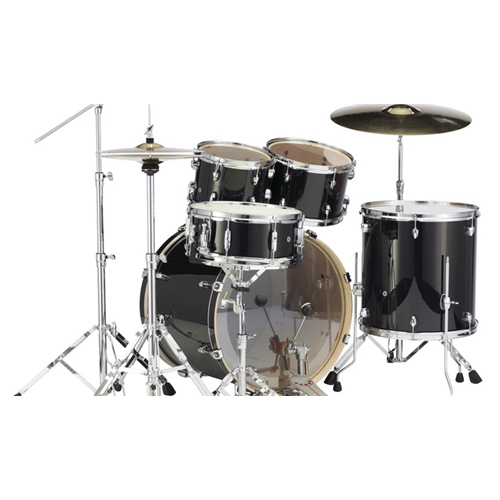 Pearl Export Drum Set + Hardware - Black Smoke