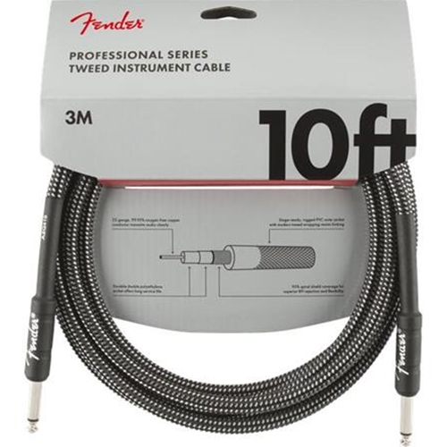 Fender Professional Series Instrument Cable 10'- Gray Tweed