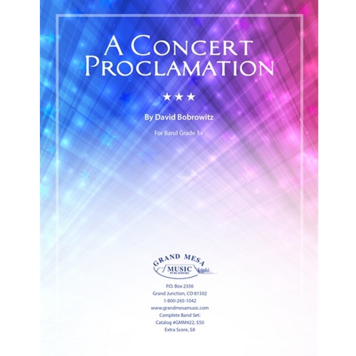 Concert Proclamation by David Bobrowitz