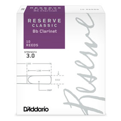 Rico Reserve Classic Clarinet Reeds # 3