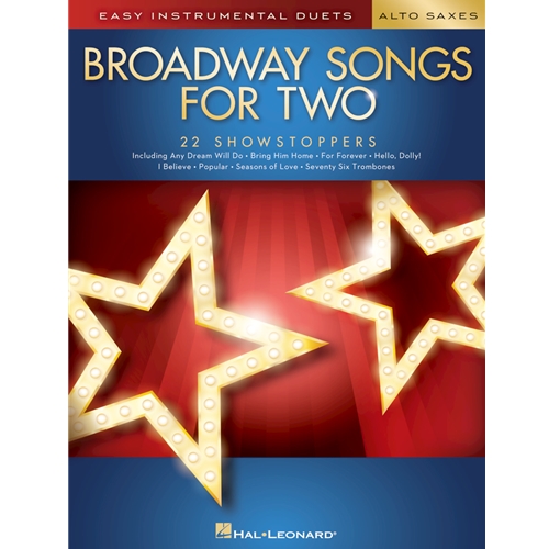 Broadway Songs for Two Alto Saxophones - Easy Instrumental Duets