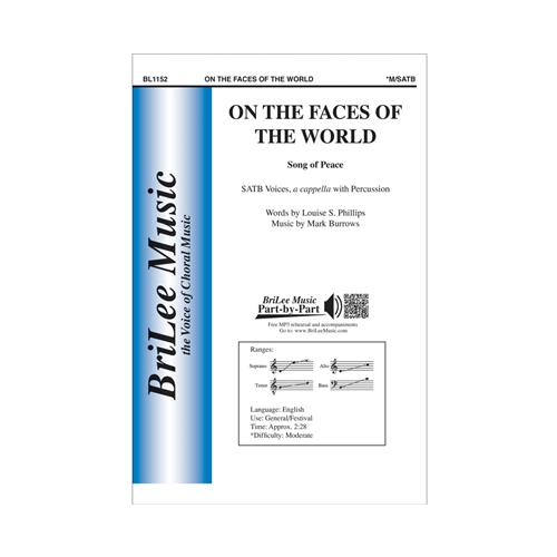 On the Faces of the World (Song for Peace) (SATB) by Mark Burrows