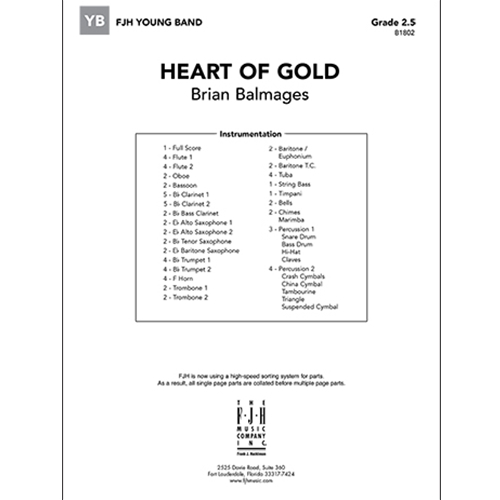 Heart of Gold Concert Band by Brian Balmages