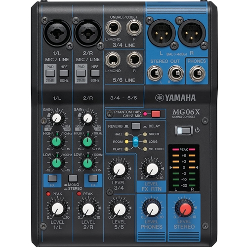Yamaha MG06X 6-Channel Mixer w/ Effects