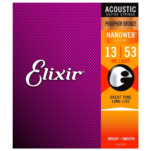 Elixir Light Acoustic Strings, Phosphor Bronze (13 - 53)