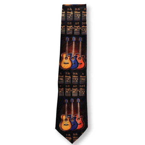 Men's Guitar Chords Tie