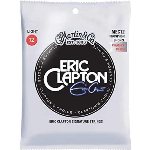Martin MEC12 Claptons Choice Light Acoustic Strings, Phosphor Bronze