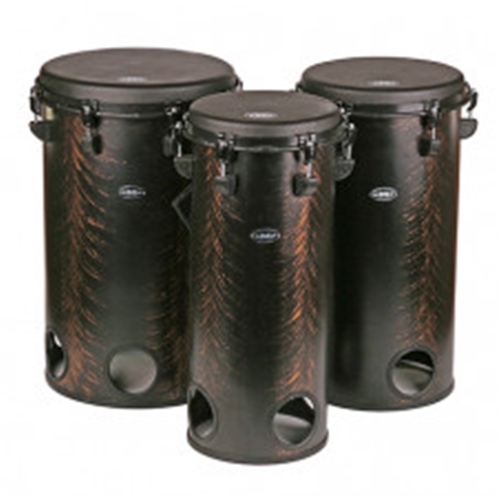 Groovemasters 10", 12" and 14" Set of Tubolo Drums - Gold/Black Brush
