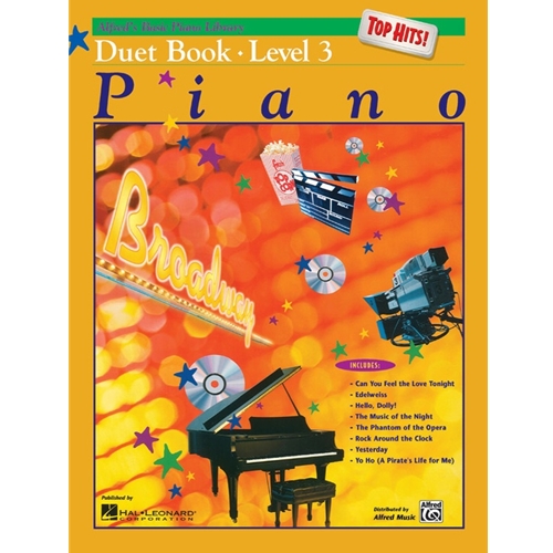 Alfred's Basic Piano Library: Top Hits! Duet Book 3