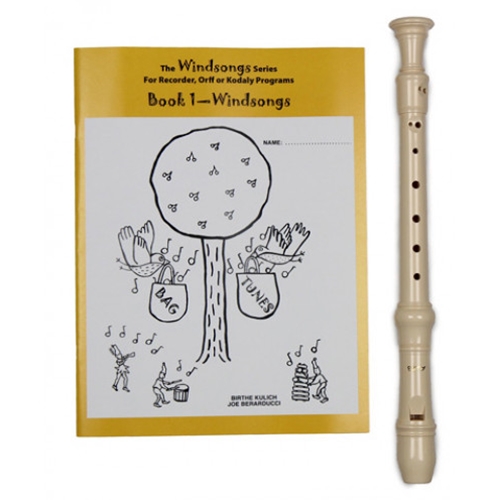 AULOS E302A 3-Piece Recorder + Windsongs Book 3