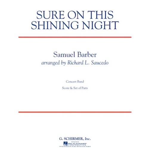 Sure on This Shining Night Concert Band