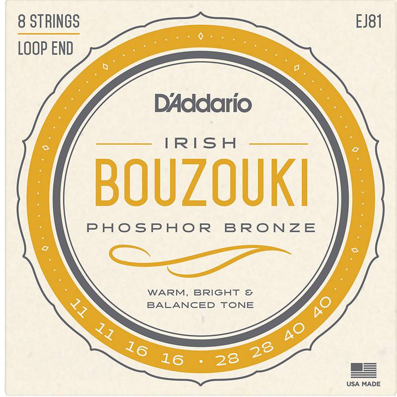 D'addario Irish Bouzouki Strings, Phospho Bronze