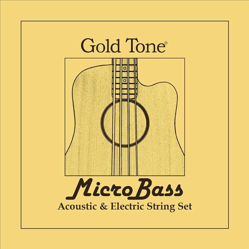 Gold Tone Micro-Bass Rubber/Polymer Strings