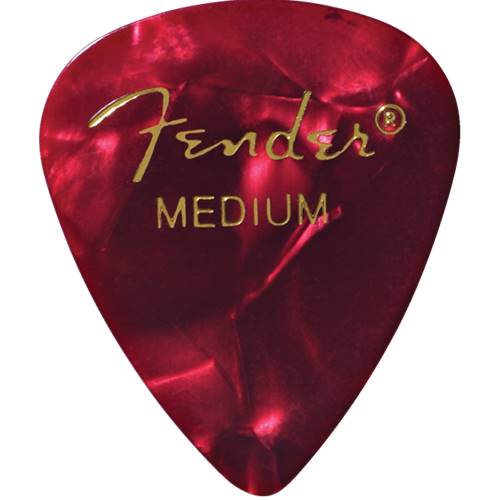 Fender 351 Red Moto Thin Picks (12 Pack)